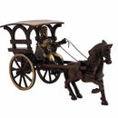 Horse Cart Animal Antique Art Beautiful Bedroom Brass Decor Decoration Figure Figurines Gift Gifts God Gold Golden Home Idol Idols Item Items Living Livingroom Love Luck Office Pet Room School Showpiece Statue Vastu Wealth