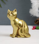 Cat Kitten Animal Antique Art Beautiful Bedroom Brass Decor Decoration Figure Figurines Gift Gifts God Gold Golden Home Idol Idols Item Items Living Livingroom Love Luck Office Pet Room School Showpiece Statue Vastu Wealth