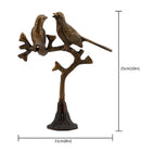  Love Birds Tree Branch Couple Antique Art Beautiful Bedroom Brass Decor Decoration Figure Figurines Gift Gifts Gold Golden Home Item Items Living Livingroom Love Luck Office Pet Room School Showpiece Statue Vastu Wealth