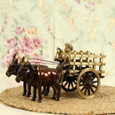 Vintage Brass Bullock Cart (Pack of 1)