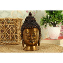 Brass God Gautam Buddha - finely crafted brass statue of Gautam Buddha, golden finish, serene and meditative expression, perfect for home decor and spiritual spaces, ideal for creating a calming and peaceful ambiance, symbolizes enlightenment, compassion, and inner peace, enhances the spiritual energy and fosters a sense of tranquility, a sacred and inspiring addition to your collection of brass sculptures and figurines.