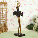 Brass Ballet Dancer - beautifully sculpted brass statue of a ballet dancer, golden finish, captures the grace and elegance of ballet, adds a touch of sophistication and artistry to your home decor, symbolizes the beauty of movement and expression, perfect for ballet enthusiasts and collectors, a unique and enchanting addition to your collection of brass sculptures and figurines, ideal for dance studios, art galleries, or as a gift for ballet lovers and performers.